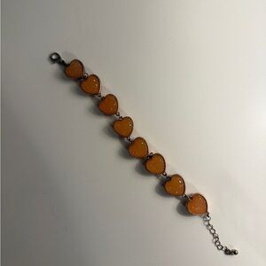 Heart Charm Bracelet in light pink